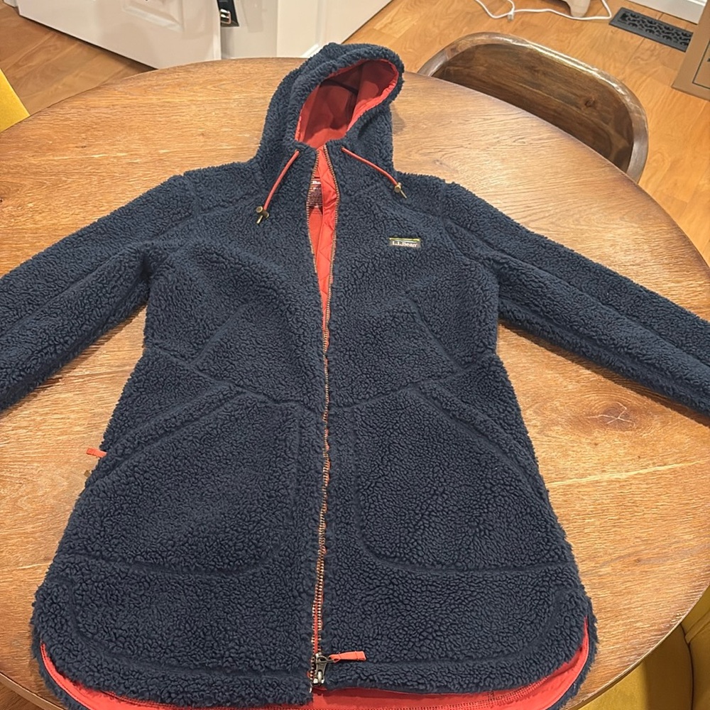 LL Bean Mountain Pile Fleece Coat